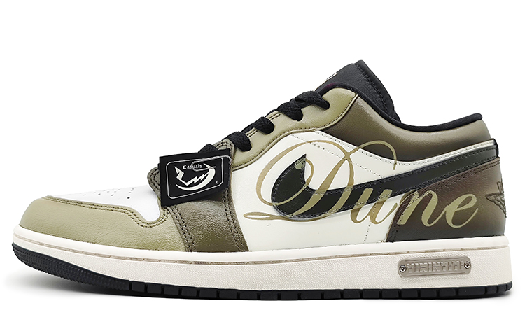 Buy 커스텀 에어 조던 1 로우 '듄 딥브라운' DQ8422-001(Team16-男款沙丘英伦风2.0)