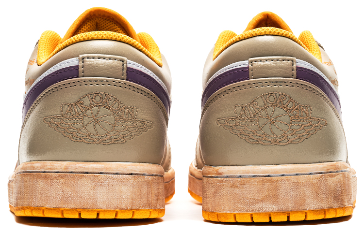 Purchase [定制鞋] Air Jordan 1 Low 'Earl's Funeral - 白黄' 553558-701(TeamB-男款伯爵的葬礼C-BOX)