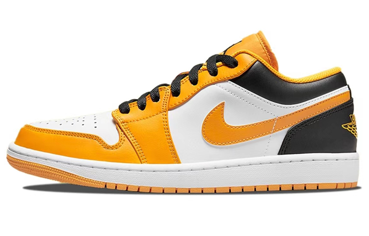 Sizing [定制鞋] Air Jordan 1 Low 'Earl's Funeral - 白黄' 553558-701(TeamB-男款伯爵的葬礼C-BOX)