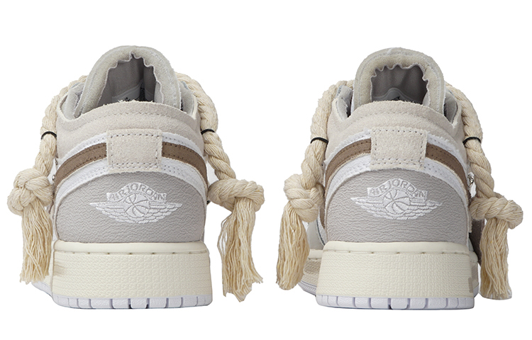 Purchase [Zapatillas Personalizadas] Air Jordan 1 Low 'Ruinas Terrosas' FB9139-002(Team拾柒-女款低帮净土球鞋白灰棕)