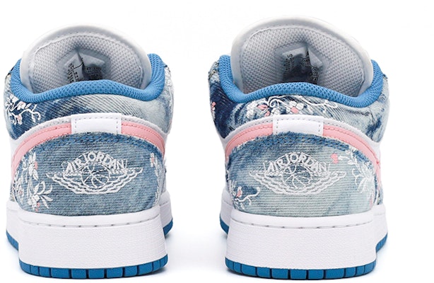 커스텀 에어 조던 1 로우 '플로럴 워시드 데님 그라피티 화이트-블루' DM8947-100(Team肆-丹宁水洗花卉A) Shop 커스텀 에어 조던 1 로우 '플로럴 워시드 데님 그라피티 화이트-블루' DM8947-100(Team肆-丹宁水洗花卉A)
