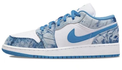 【定制鞋款】Air Jordan 1 低帮'花卉水洗牛仔涂鸦 白蓝' DM8947-100(Team肆-丹宁水洗花卉A) Details for 【定制鞋款】Air Jordan 1 低帮'花卉水洗牛仔涂鸦 白蓝' DM8947-100(Team肆-丹宁水洗花卉A)