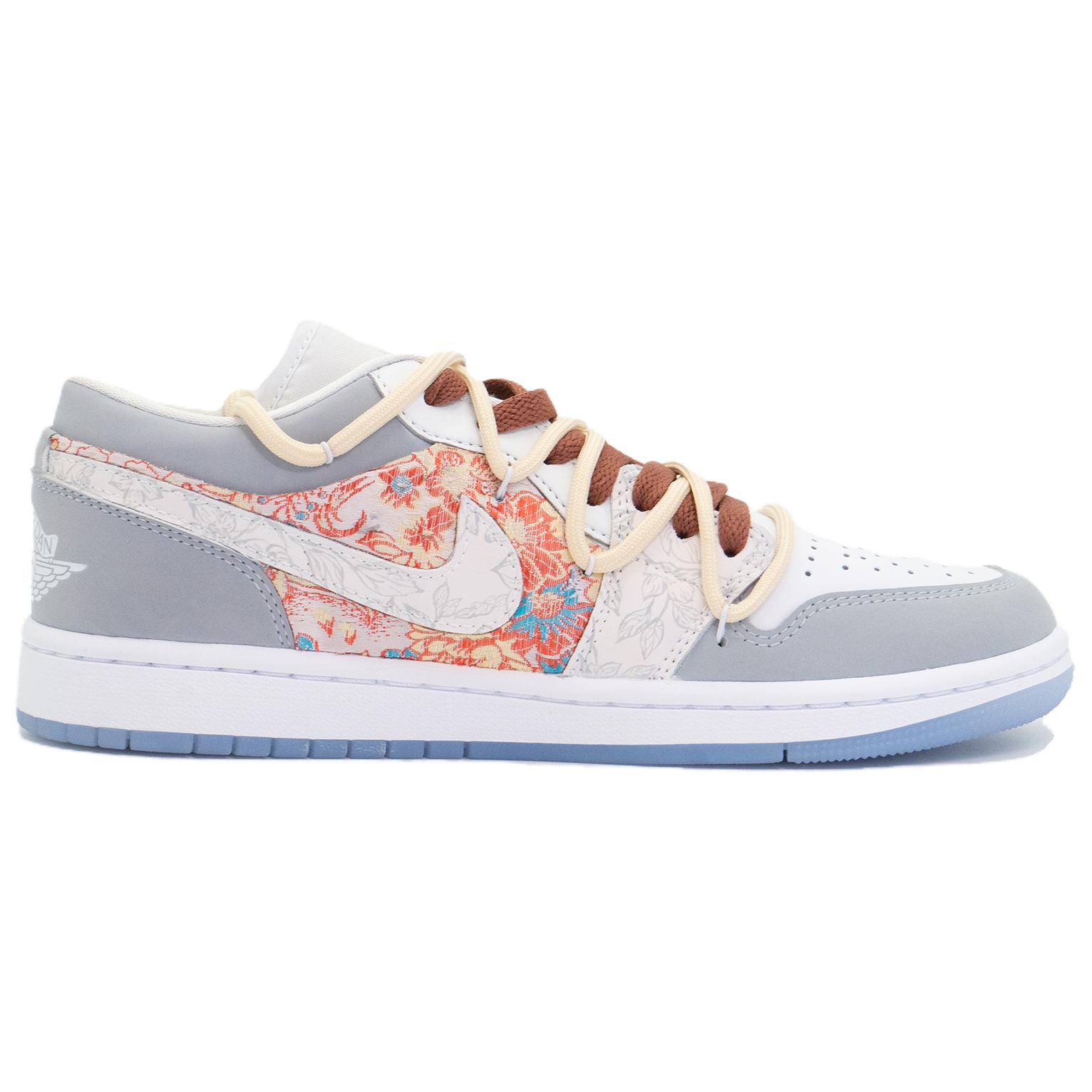 Lookbook [Kasut Kustom] Air Jordan 1 Low 'Fortune Grey' DC0774-105（Team197-）