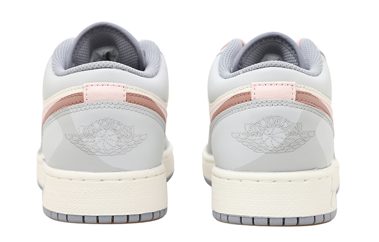 Shop [Kasut Custom] Air Jordan 1 Low 'Fossil Rose' 553560-053(Team拾玖-化石玫瑰女S-BOX）