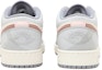 Shop 【訂製籃球鞋】Jordan Air Jordan 1 low OKHR 清新 字母 化石玫瑰 防滑耐磨 低筒 復古籃球鞋 GS 灰米白