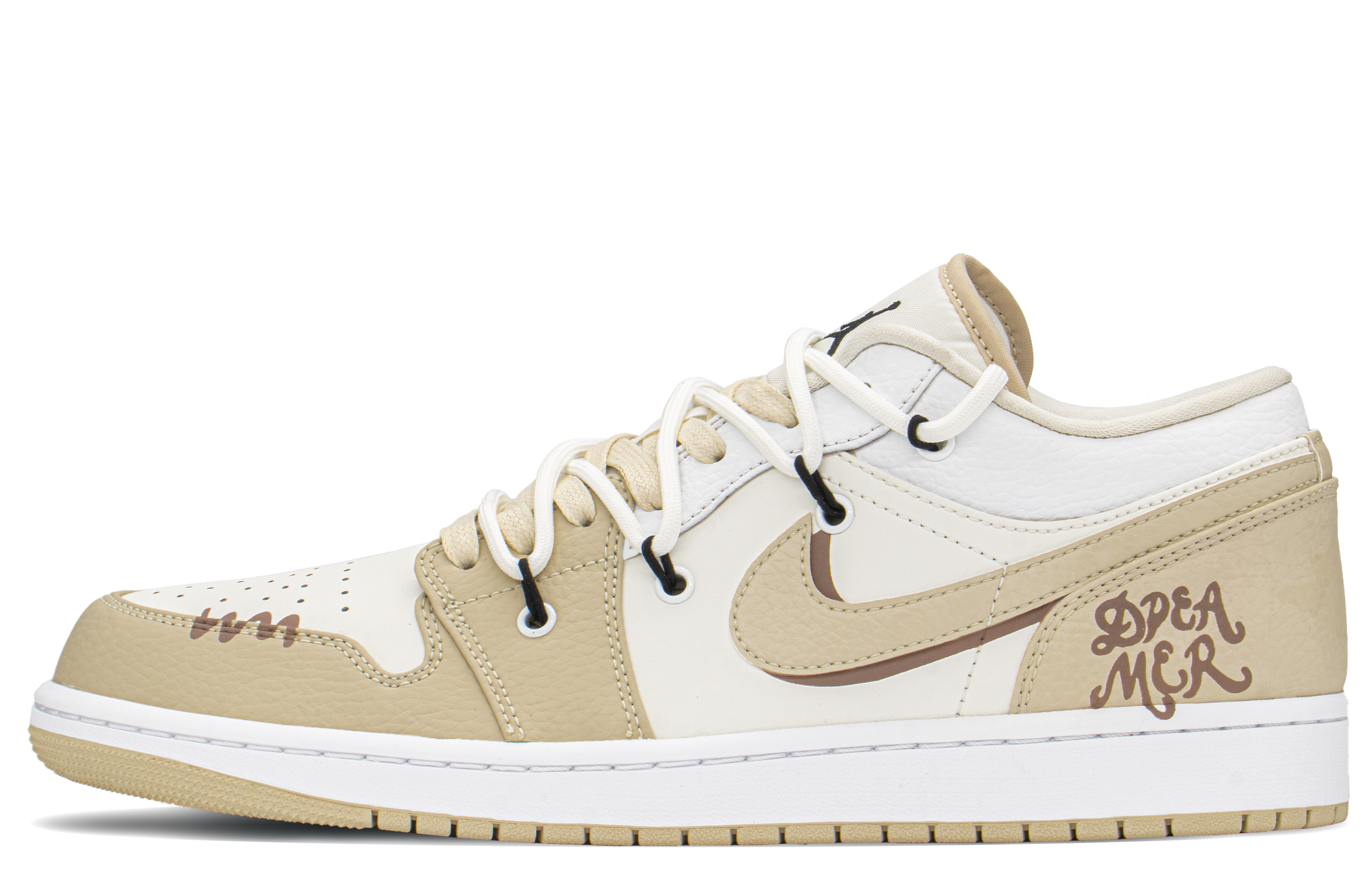 [Custom Shoes] Jordan 1 Low 'FZBB Khaki Deconstructed'