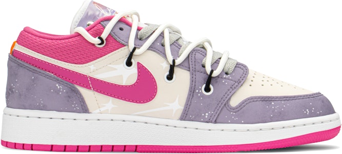 カスタムAJ1 ロー ギャラクシー愛 ピンクパープル DR9498-168(TeamA-AJ紫星空) Order カスタムAJ1 ロー ギャラクシー愛 ピンクパープル DR9498-168(TeamA-AJ紫星空)