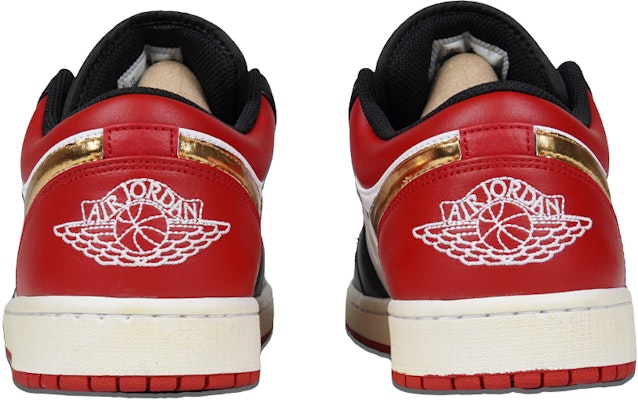 【訂製球鞋】 Jordan Air Jordan 1 Low 財神駕到 金勾鑲嵌 做舊 低幫 復古籃球鞋 男款 金紅 Purchase 【訂製球鞋】 Jordan Air Jordan 1 Low 財神駕到 金勾鑲嵌 做舊 低幫 復古籃球鞋 男款 金紅
