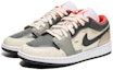 Shop 【定制球鞋】 Jordan Air Jordan 1 Low 塗鴉藝術 縫線 防滑耐磨 低幫 復古籃球鞋 GS 灰棕