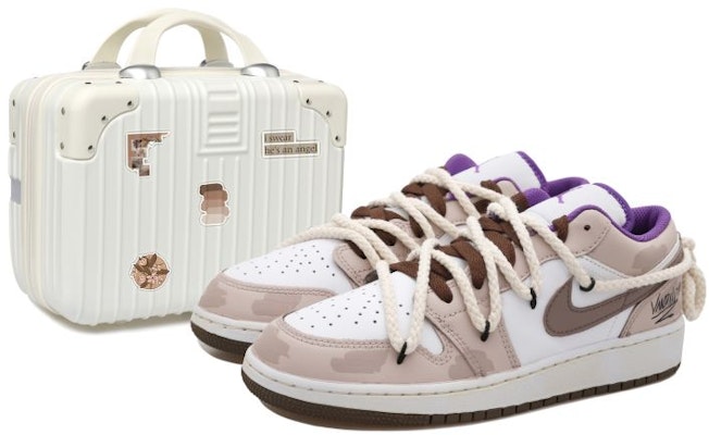 【定制鞋款】Air Jordan 1 Low '涂鸦迷彩' 553560-215(Team拾玖-浅棕迷彩S-BOX) Buy 【定制鞋款】Air Jordan 1 Low '涂鸦迷彩' 553560-215(Team拾玖-浅棕迷彩S-BOX)