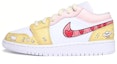 Buy 【カスタムシューズ】エアジョーダン1 ロー 「グラフィティクリスマス - イエロー」 553560-130(Team伍-女款爱心黄粉白)