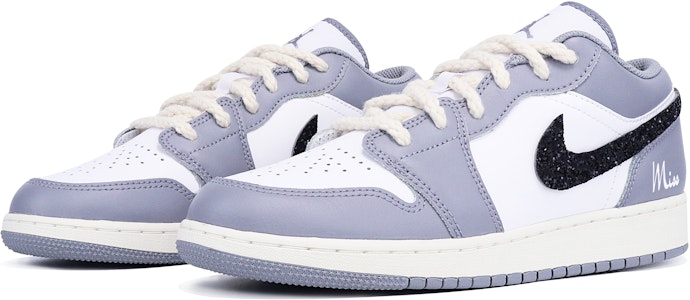 커스텀 에어 조던 1 로우 '그라피티 스팽글 회/흰/검' 553560-053(TeamTen-女款MissGS) Lookbook 커스텀 에어 조던 1 로우 '그라피티 스팽글 회/흰/검' 553560-053(TeamTen-女款MissGS)