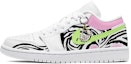 Buy 【定制鞋款】Air Jordan 1 Low '涂鸦斑马' 553558-112(TeamE-男女款绑架斑马黑白粉)