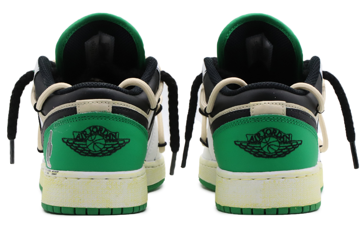 Shop 에어 조던 1 로우 '그린 오아시스' (커스텀) 553558-065(Team57-男款绿洲)