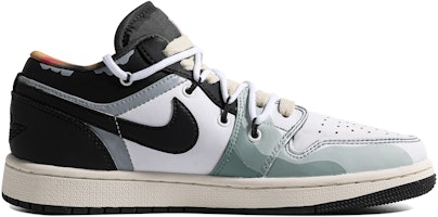 【訂製球鞋】 Jordan Air Jordan 1 山巒 做舊 海浪 綠波 解構 簡約特殊鞋盒 低筒 復古籃球鞋 GS 綠黑 Order 【訂製球鞋】 Jordan Air Jordan 1 山巒 做舊 海浪 綠波 解構 簡約特殊鞋盒 低筒 復古籃球鞋 GS 綠黑