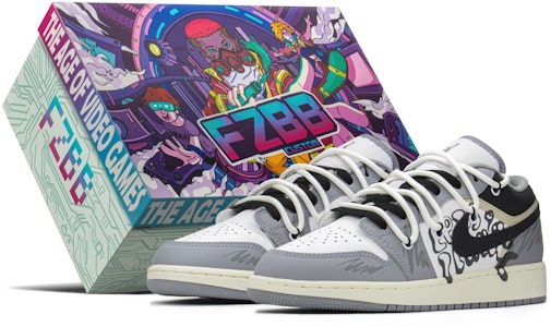 カスタムAJ1 ロー グレー/ホワイト 553560-053(TeamA-AJ手柄女S-BOX) Buy カスタムAJ1 ロー グレー/ホワイト 553560-053(TeamA-AJ手柄女S-BOX)