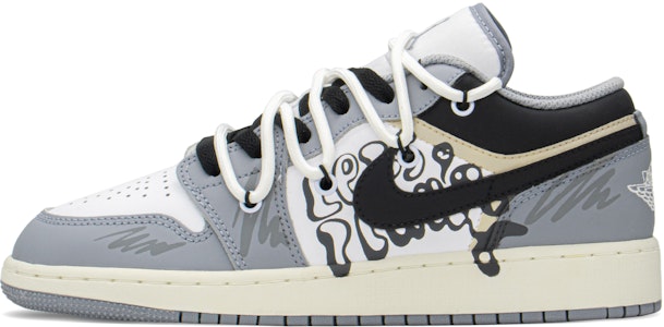 カスタムAJ1 ロー グレー/ホワイト 553560-053(TeamA-AJ手柄女S-BOX) Order カスタムAJ1 ロー グレー/ホワイト 553560-053(TeamA-AJ手柄女S-BOX)