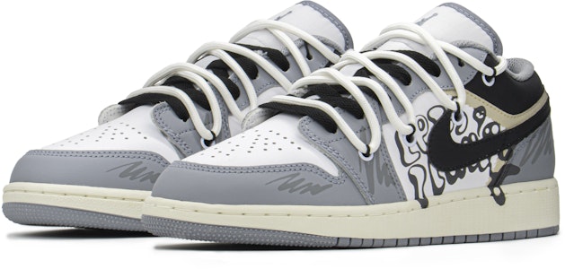 カスタムAJ1 ロー グレー/ホワイト 553560-053(TeamA-AJ手柄女S-BOX) Shop カスタムAJ1 ロー グレー/ホワイト 553560-053(TeamA-AJ手柄女S-BOX)