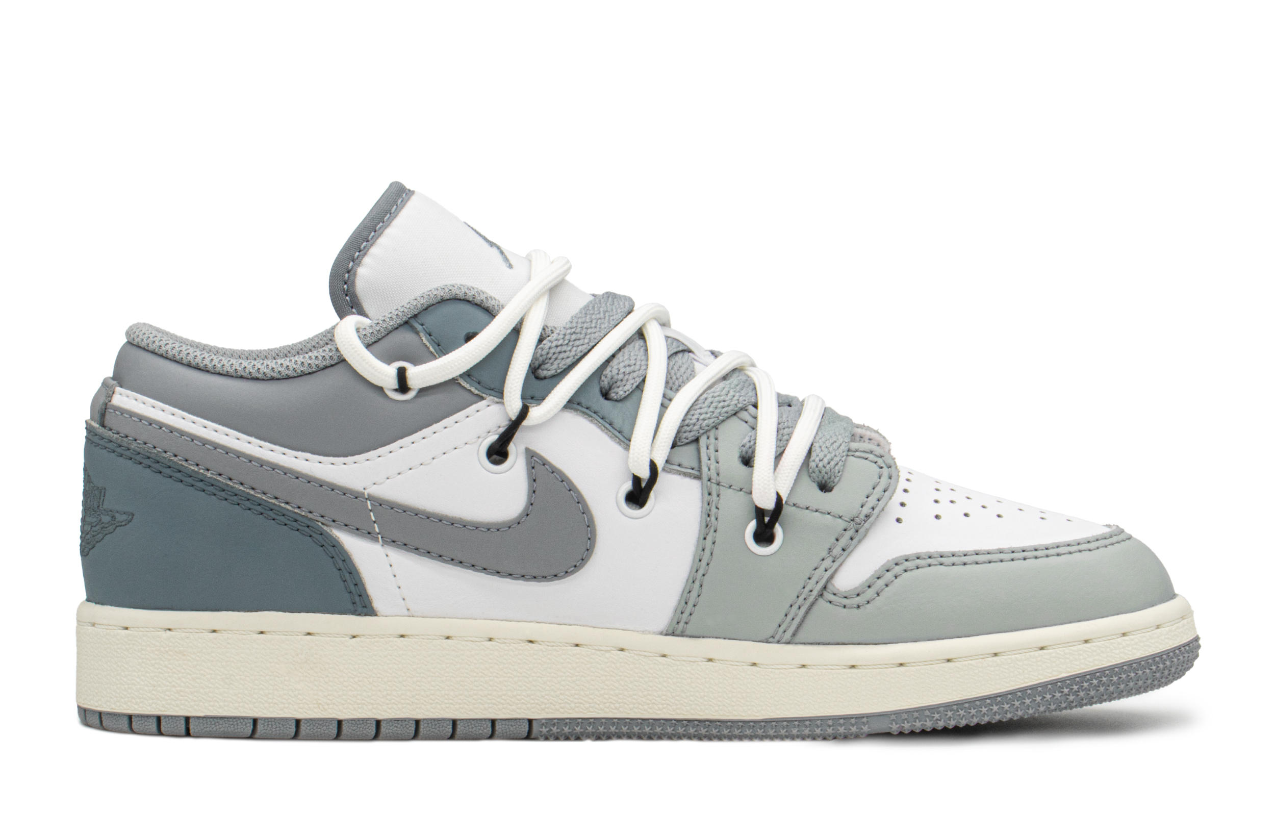 Order [Zapatillas Personalizadas] Air Jordan 1 Low 'Gris Azul' 553560-053(TeamA-AJ作家)