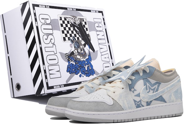커스텀 에어 조던 1 로우 '회색 파란 홀치기염색' (77 characters) DQ3727-100(TeamM-女款星落S-BOX) Buy 커스텀 에어 조던 1 로우 '회색 파란 홀치기염색' (77 characters) DQ3727-100(TeamM-女款星落S-BOX)