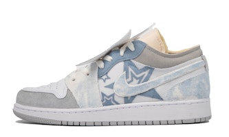 커스텀 에어 조던 1 로우 '회색 파란 홀치기염색' (77 characters) DQ3727-100(TeamM-女款星落S-BOX) Order 커스텀 에어 조던 1 로우 '회색 파란 홀치기염색' (77 characters) DQ3727-100(TeamM-女款星落S-BOX)
