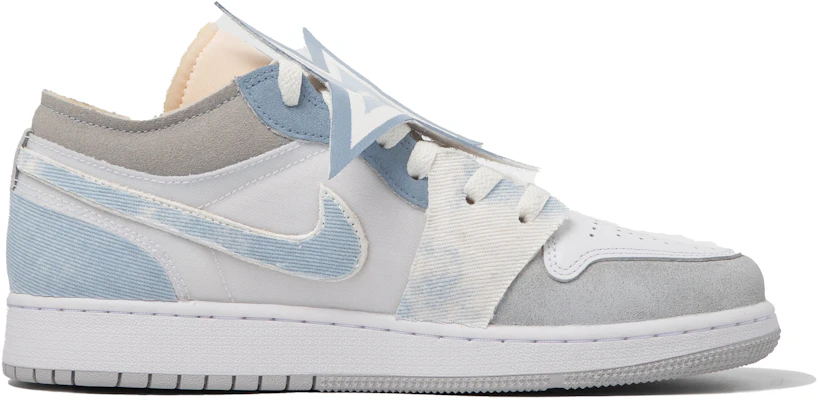 【定制球鞋】 Jordan Air Jordan 1 Low 達芬奇定制 星落 牛仔 極簡 扎染 低幫 復古籃球鞋 GS 灰藍 Lookbook 【定制球鞋】 Jordan Air Jordan 1 Low 達芬奇定制 星落 牛仔 極簡 扎染 低幫 復古籃球鞋 GS 灰藍