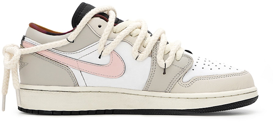 【定制球鞋】 Jordan Air Jordan 1 low 气泡水母 陰天告白 高級 小眾 法式 低幫 復古籃球鞋 GS 灰粉 Order 【定制球鞋】 Jordan Air Jordan 1 low 气泡水母 陰天告白 高級 小眾 法式 低幫 復古籃球鞋 GS 灰粉
