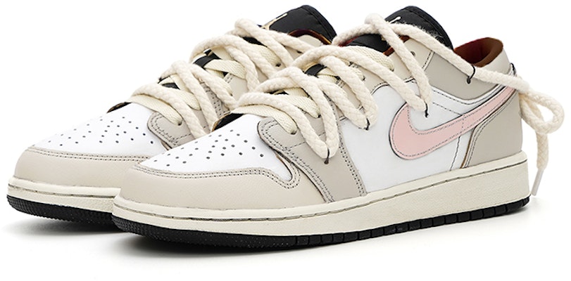 【定制球鞋】 Jordan Air Jordan 1 low 气泡水母 陰天告白 高級 小眾 法式 低幫 復古籃球鞋 GS 灰粉 Lookbook 【定制球鞋】 Jordan Air Jordan 1 low 气泡水母 陰天告白 高級 小眾 法式 低幫 復古籃球鞋 GS 灰粉