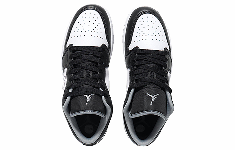 Shop 【定制球鞋】Jordan Air Jordan 1 Low 灰色愛心 冷淡輕奢 耐磨 低筒 復古籃球鞋 男女同款 黑白