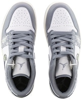 【訂製球鞋】Jordan Air Jordan 1 Low 雪花圖案 鈴鐺響鈴鈴 氛圍感 低幫 復古籃球鞋 男款 灰白 Shop 【訂製球鞋】Jordan Air Jordan 1 Low 雪花圖案 鈴鐺響鈴鈴 氛圍感 低幫 復古籃球鞋 男款 灰白