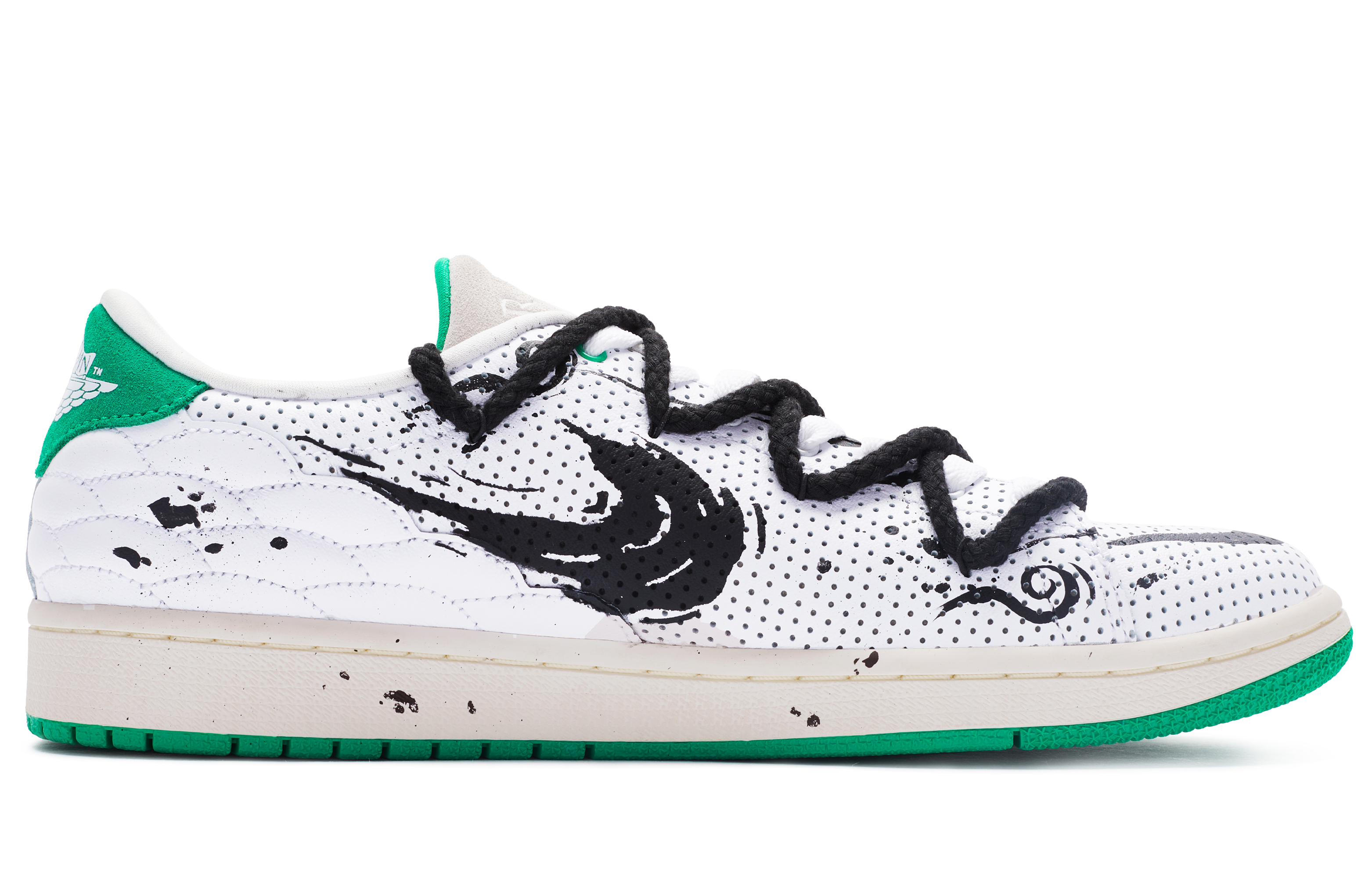 Lookbook [Sepatu Kustom] Air Jordan 1 Low 'Guofeng Black Wave' DJ2756-113(TeamR-男女款黑浪S-BOX)