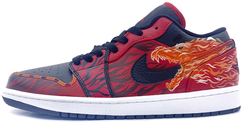 【カスタムシューズ】エアジョーダン1 ロー 'ジムレッドロア' 553558-605(Team柒-男女款反恐精英咆哮) Buy 【カスタムシューズ】エアジョーダン1 ロー 'ジムレッドロア' 553558-605(Team柒-男女款反恐精英咆哮)