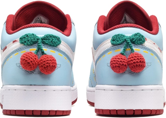 【定製球鞋】 Jordan Air Jordan 1 Low 手繪方格 櫻桃 低筒 復古籃球鞋 男款 紅白藍 Shop 【定製球鞋】 Jordan Air Jordan 1 Low 手繪方格 櫻桃 低筒 復古籃球鞋 男款 紅白藍