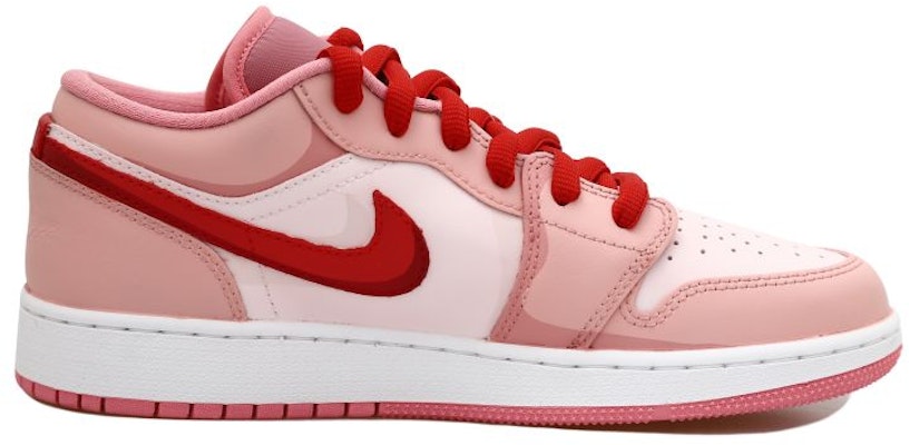 【客製球鞋】Jordan Air Jordan 1 OKHR 心動系列 浪漫 舒適 百搭 潮流 低筒 復古籃球鞋 GS 白粉紅 Order 【客製球鞋】Jordan Air Jordan 1 OKHR 心動系列 浪漫 舒適 百搭 潮流 低筒 復古籃球鞋 GS 白粉紅