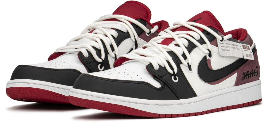 【定制鞋款】Air Jordan 1 Low '猎人红白黑' 553558-163(TeamA-AJ猎人S-BOX) Lookbook 【定制鞋款】Air Jordan 1 Low '猎人红白黑' 553558-163(TeamA-AJ猎人S-BOX)
