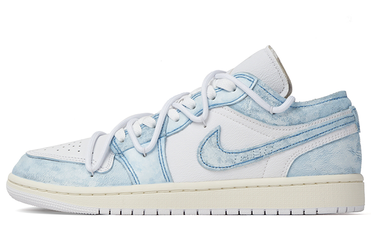 Buy [Zapatillas Personalizadas] Air Jordan 1 Low 'Ice Blue Summer Vibe' DN1635-002(Team拾柒-男款低帮冰吸一夏球鞋)
