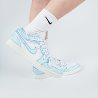 【客製球鞋】Jordan Air Jordan 1 Low 冰吸一夏 清爽 vibe風 簡約 解構 低筒 復古籃球鞋 男款 冰藍 1