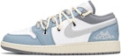 Order 에어 조던 1 로우 '아이스 그레이 블루 - 발렌타인' (커스텀) 553560-053(TeamA-AJ女爱情海盐S-BOX)