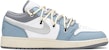 에어 조던 1 로우 '아이스 그레이 블루 - 발렌타인' (커스텀) 553560-053(TeamA-AJ女爱情海盐S-BOX)