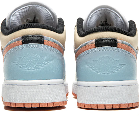 【定製球鞋】 Jordan Air Jordan 1 Low 野鶴製造 復古油畫風主題 印象派 低幫 復古籃球鞋 GS 藍粉 禮盒版 Purchase 【定製球鞋】 Jordan Air Jordan 1 Low 野鶴製造 復古油畫風主題 印象派 低幫 復古籃球鞋 GS 藍粉 禮盒版