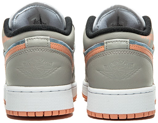 【定制球鞋】Jordan Air Jordan 1 Low 野鶴製造 復古油畫風主題 印象派 特殊定制款 低筒 復古籃球鞋 GS 灰粉 Shop 【定制球鞋】Jordan Air Jordan 1 Low 野鶴製造 復古油畫風主題 印象派 特殊定制款 低筒 復古籃球鞋 GS 灰粉