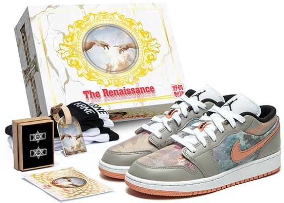 定制鞋款 Air Jordan 1 Low '油画灰粉' DM8960-801(TeamB-女款印象灰粉C-BOX) Buy 定制鞋款 Air Jordan 1 Low '油画灰粉' DM8960-801(TeamB-女款印象灰粉C-BOX)