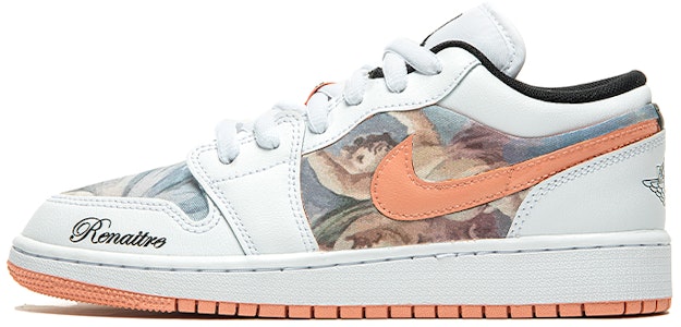 【訂製球鞋】Jordan Air Jordan 1 Low 野鶴製造 復古油畫風主題 印象派 特殊禮盒版 低幫 復古籃球鞋 GS 白粉 特殊禮盒版 Order 【訂製球鞋】Jordan Air Jordan 1 Low 野鶴製造 復古油畫風主題 印象派 特殊禮盒版 低幫 復古籃球鞋 GS 白粉 特殊禮盒版