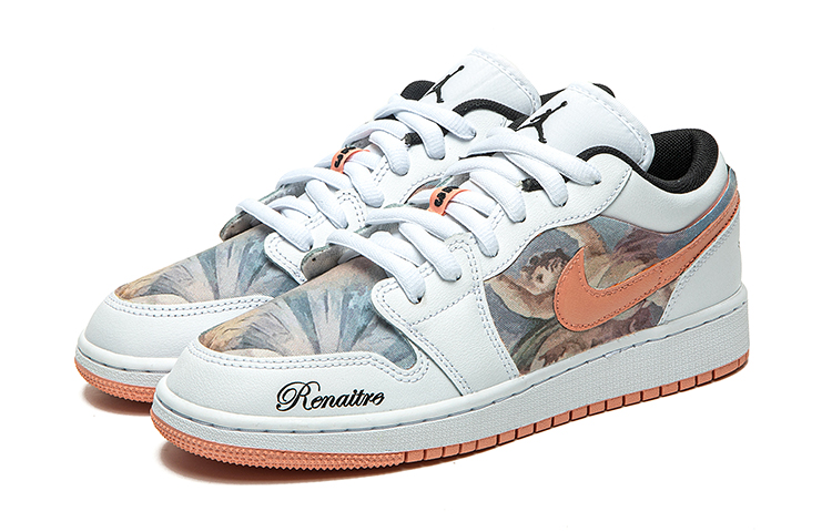 Shop [カスタムシューズ] エアジョーダン1 ロー「印象派ホワイト-ピンク」 DM8960-801(TeamB-女款印象白粉C-BOX)