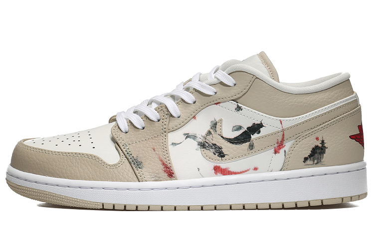 Buy [定制鞋] Air Jordan 1 Low '墨鱼锦鲤' FB7168-121(Team10-水墨锦鲤）