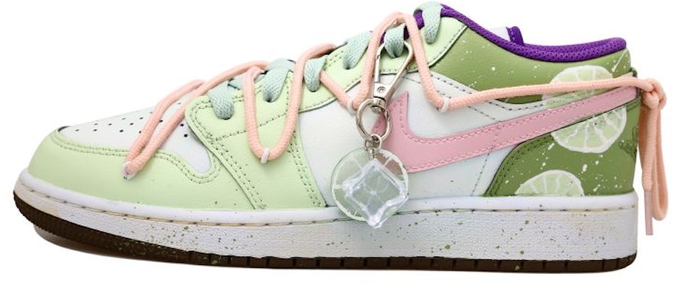 【定制鞋款】Air Jordan 1 低帮‘泼溅·冰块·柠檬·复古白·绿色·粉色’ 553560-215(Team拾玖-夏日冰柠S-BOX) Order 【定制鞋款】Air Jordan 1 低帮‘泼溅·冰块·柠檬·复古白·绿色·粉色’ 553560-215(Team拾玖-夏日冰柠S-BOX)