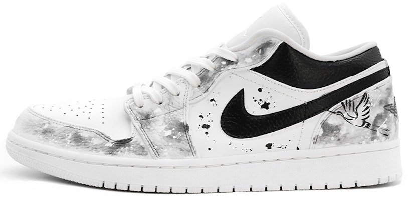 【定制鞋】Air Jordan 1 Low '墨水洗' 低帮 553558-130(TeamM-男款中国风水墨丹青黑白) Buy 【定制鞋】Air Jordan 1 Low '墨水洗' 低帮 553558-130(TeamM-男款中国风水墨丹青黑白)