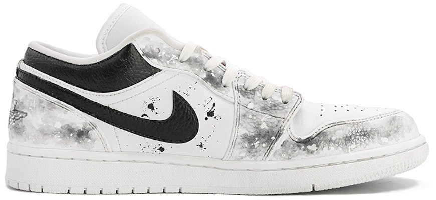 【定制鞋】Air Jordan 1 Low '墨水洗' 低帮 553558-130(TeamM-男款中国风水墨丹青黑白) Order 【定制鞋】Air Jordan 1 Low '墨水洗' 低帮 553558-130(TeamM-男款中国风水墨丹青黑白)