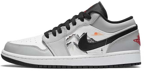 【訂製球鞋】Jordan Air Jordan 1 山巒江河 東方美學 水墨國風 耐磨防滑 低筒 復古籃球鞋 男款 煙灰 Buy 【訂製球鞋】Jordan Air Jordan 1 山巒江河 東方美學 水墨國風 耐磨防滑 低筒 復古籃球鞋 男款 煙灰