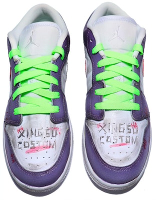 커스텀 에어 조던 1 로우 '조커 보라노빨' (Keoseutom Eeo Jodeon 1 Rou 'Jokeo Boranopal') 553560-130(team25-小丑涂鸦) Shop 커스텀 에어 조던 1 로우 '조커 보라노빨' (Keoseutom Eeo Jodeon 1 Rou 'Jokeo Boranopal') 553560-130(team25-小丑涂鸦)